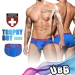 美國 ANDREW CHRISTIAN 2023年 戰利男孩低腰三角褲 觸電藍 TROPHY BOY BRIEF好穿內褲