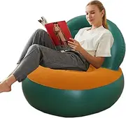Inflatable Lounger - Portable Lounger with Air Pump,Folding Lazy Sofa Blow up Chair, Camping Furniture for Outdoor Beach Patio