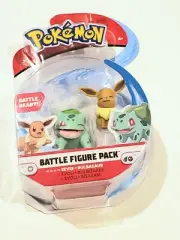 Eevee & Bulbasaur Articulated Pokemon Battle Figure Set