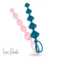 在飛比找森森購物網優惠-德國Satisfyer Love Beads 後庭拉珠-彩色