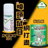 在飛比找momo購物網優惠-【好神奇】房裡無蟑50G*2+黏鼠板5片(一次購足一年份)