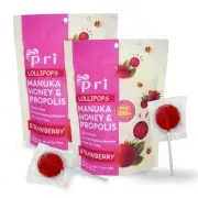 P.R.I Manuka Honey Lollipops with Propolis, Certified MGO 300+ - Throat Sooth...