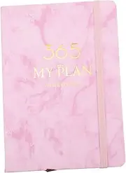 OFFSCH 2023 English Planner Daily Schedule Book with Elastic Band for College School Use Appointment Diary and Travel Journal Design