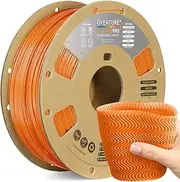 OVERTURE TPU High Speed Filament 1.75mm Flexible 95A TPU Roll, 3D Printer Filament,Dimensional Accuracy +/- 0.03 mm, Fit Most FDM Printer (HS Orange)