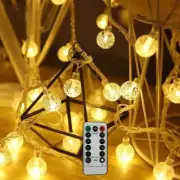 Bubble Globe String Lights USB Powered, 19.6 FT 40 LEDs 8 Modes Waterproof Ha...