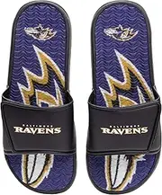 Baltimore Ravens NFL Mens Wordmark Gel Slides - XL