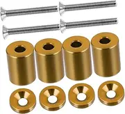 HEALEEP Engine Ventilation Spacer Riser Kit Hood Spacers for Enhanced Engine Appearance Durable Construction Easy Installation Lightweight Design Includes Screws Washers