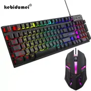 104 key Backlit Mechanical Wired Gaming Keyboard Waterproof Luminous