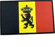 Belgium Crest Flag Cosplay Airsoft Paintball PVC Patch