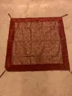 Tablecloth Square Satin Wine Design With Color Gold Size 38 Inches “New”