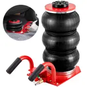 Heavy Duty 3 Ton Triple Bag Pneumatic Air Jack 6600lbs Quick Jacking Lift Rubber