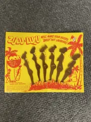 Ubangi novelty 1950/60s drink/cocktail stirrer/mixers Complete! NOS Polynesian