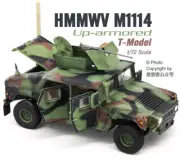 handmade 1/72 M1114 Hummer NATO camouflage open door model TF7212 finished model