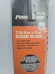 Power Care Universal Edger Blade 7 3/4" x 2" 1" RD Center Hole