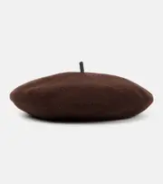 [Brunello Cucinelli] Brunello Cucinelli Wool beret UK 6 5/8 brown