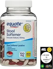 Equate Stool Softener Laxative Softgels, 100 mg, 400 Count and. Card Gift of Maker Explorador Private Label