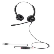 USB Plug Headset For PC Computer with Volume Control Mute Call Center Ultra Customer Service Earphone Noise Cancelling Headsets Headphones Microphone