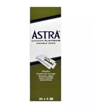 100 Double Edge Astra Superior Platinum Safety Shaving Razor Blades شفرات استرا