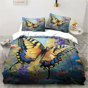 v30 Bed Sheets Animal Print Pattern Bedding Set,Duvet Cover Comforter Bed Set Quilt Cover Pillowcase,King Queen Twin Size Boys Girls Adults 3-Piece Be