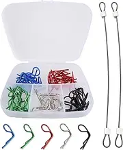 50PCS 90-Degree Angle Body Clips Bent Springy Pins for All 1/10 Scale Model Car Truck Crawler Truck