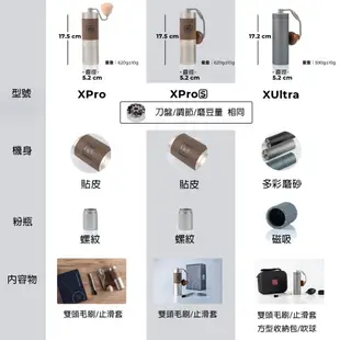 1Zpresso 1Z XPRO / XPRO-S / XULTRA 手搖磨豆機 上調式 手動磨豆機 咖啡磨豆機