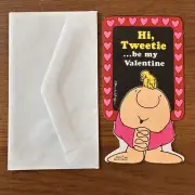 Vintage 1976 Ziggy Valentine Note Card w. Envelope Tom Wilson Hi Tweetie V792-9
