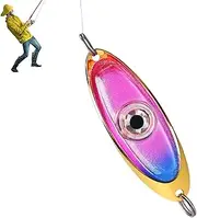 Fishing Bait Light, Deep Drop Bait Light, Eye Shaped Waterproof Lamp for Kayaking Gigging Shrimping Flounder Crappie Angler
