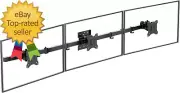 Triple Monitor Wall Mount for 17 to 32 Inch, Computer Monitor Arm for 3 Screens