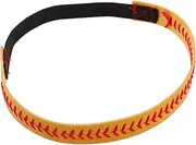 [Ipetboom] Baseball Pattern Sports Headband Elastic Running Band Handmade Hair Tie Stylish Elastic Headwear