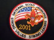 2001 Nation Jamboree black border pocket patch