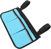 BAZEITFLOW Wheelchair Armrest Storage Bag Practical Hanging Pouch for Walkers Scooters Mobility Capacity for Keys Phones and Medications Easy to Install Secure Straps Suitable for Seniors