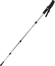 Sosoport Retractable Hiking Stick Silver Retractable Walking Stick Aluminum Alloy Walking Stick Elderly Climbing Stick