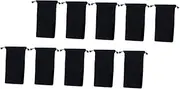 ANDRESLAD 10pcs Flocking Drawstring Storage Bags for Watches Jewelry Pouches for Necklaces Earrings Bracelets Durable Material for Daily Organization
