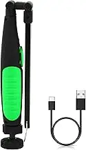 LED Rechargeable Magnetic Inspection Lamp,Portable Foldable COB Work Torch,Brightness Adjustable Worklight for Mechanic, Car Gadgets,Garage Tool,Emergency,Home(Green)