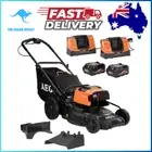 BRAND NEW AEG 2x18V (36V) 18” FUSION Lawn Mower Kit - 50L Catch Bag / Mulch