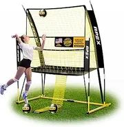 Apex Sports Volleyball Training Net System - Sturdy, Adjustable, and Portable | Improve Accuracy, Technique, and Skills | Ideal for Indoor/Outdoor Use | Easy Assembly & Storage |