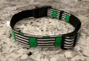 FRANKENSTEIN’S COLLAR Pet Small Lap Dog Cute Big Puppy Large Green Monster New L