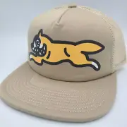 BBC Billionaire Boys Club Ice Cream Hat Snapback Cap Tan Orange Dog Foam Mesh