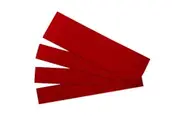 25PK Quartet 2.2x15cm Magnet Strips Document Photo Holder For Whiteboard Red