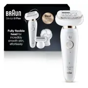 Braun Epilator Silk-épil 9 9-030 with Flexible Head, Facial Hair Removal