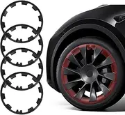 Car Wheel Rim Protectors Guard, 4-Pack 20 in Automotive Wheel Anti-Scratch Protector, Wraping The Rim of The Wheel Hub, Strips for Curb Rash Prevention for Tesla Model Y 20'' Wheel
