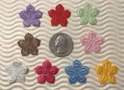 135pcs x 1" Padded Assorted Satin Flower Appliques for Card/Bows/Summer ST499