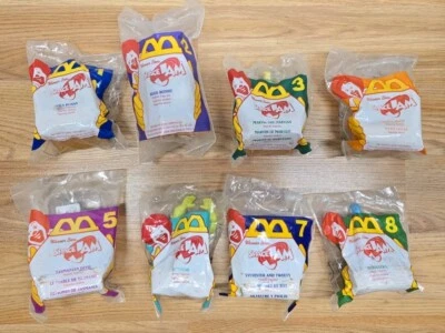 1996 McDonald's Happy Meal Toys SPACE JAM Complete Set (8) NEW SEALED