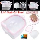 Nail Gel Remover Bowl Soak Finger Tip Manicure Nail Gel Soaker Soak Off Nail Art