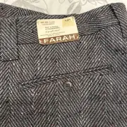 vintage 70s Farah Brown Jeans flared pants Bell Bottom Hippie Retro NEW WITH TAG