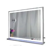Vikus Hollywood Led Makeup Mirror With Smart Touch Control And 3 Colors Dimmable Light (72 X 56 Cm)