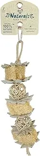 Avian Care Naturals Fill The Mill Bird Toy, 35cm – Hanging Chew Toy Made from 100% Natural Materials, for All Birds, Eco-Friendly