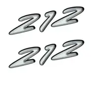 Rinker Boat Decals | 212 Black Gray Vinyl 5 1/8 x 1 1/2 Inch (Pair)