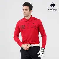 在飛比找momo購物網優惠-【LE COQ SPORTIF 公雞】高爾夫系列 男款紅色經