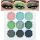 9 Colors Green Olive Matte Shimmer Eyeshadow Palette for Eye Makeup,High Pigment